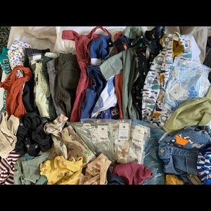 Boys Clothes Bundle - Kate Quinn, Boden, Oshkosh, Vintage sizes 6/12-12/18